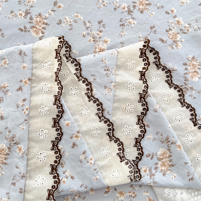 91家纺网 家纺一手货源 找家纺 圣比熊 2026新款A类云朵棉蕾丝花边枕套宿舍情侣双人加长枕芯内胆套 兰亭序-蓝（单层蕾丝花边）