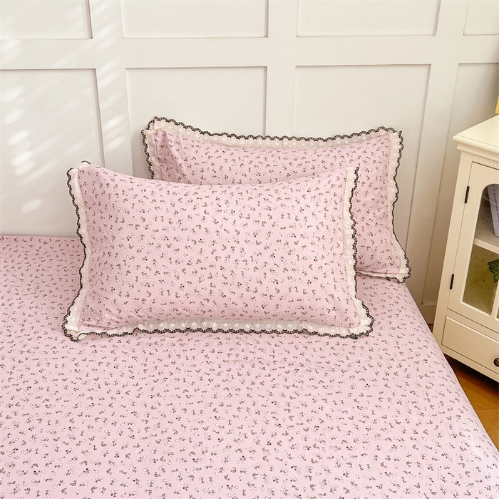 91家纺网 家纺一手货源 找家纺 （总）圣比熊 2026新款A类云朵棉蕾丝花边枕套宿舍单人单只一只装枕芯内胆套