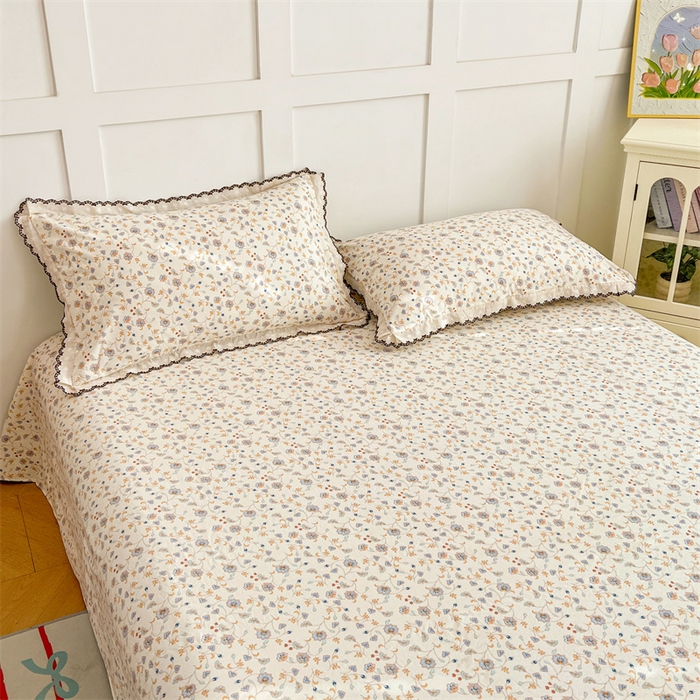 91家纺网 家纺一手货源 找家纺 圣比熊 2026新款A类云朵棉蕾丝花边枕套宿舍单人单只一只装枕芯内胆套 花蔓清风（单层蕾丝花边）