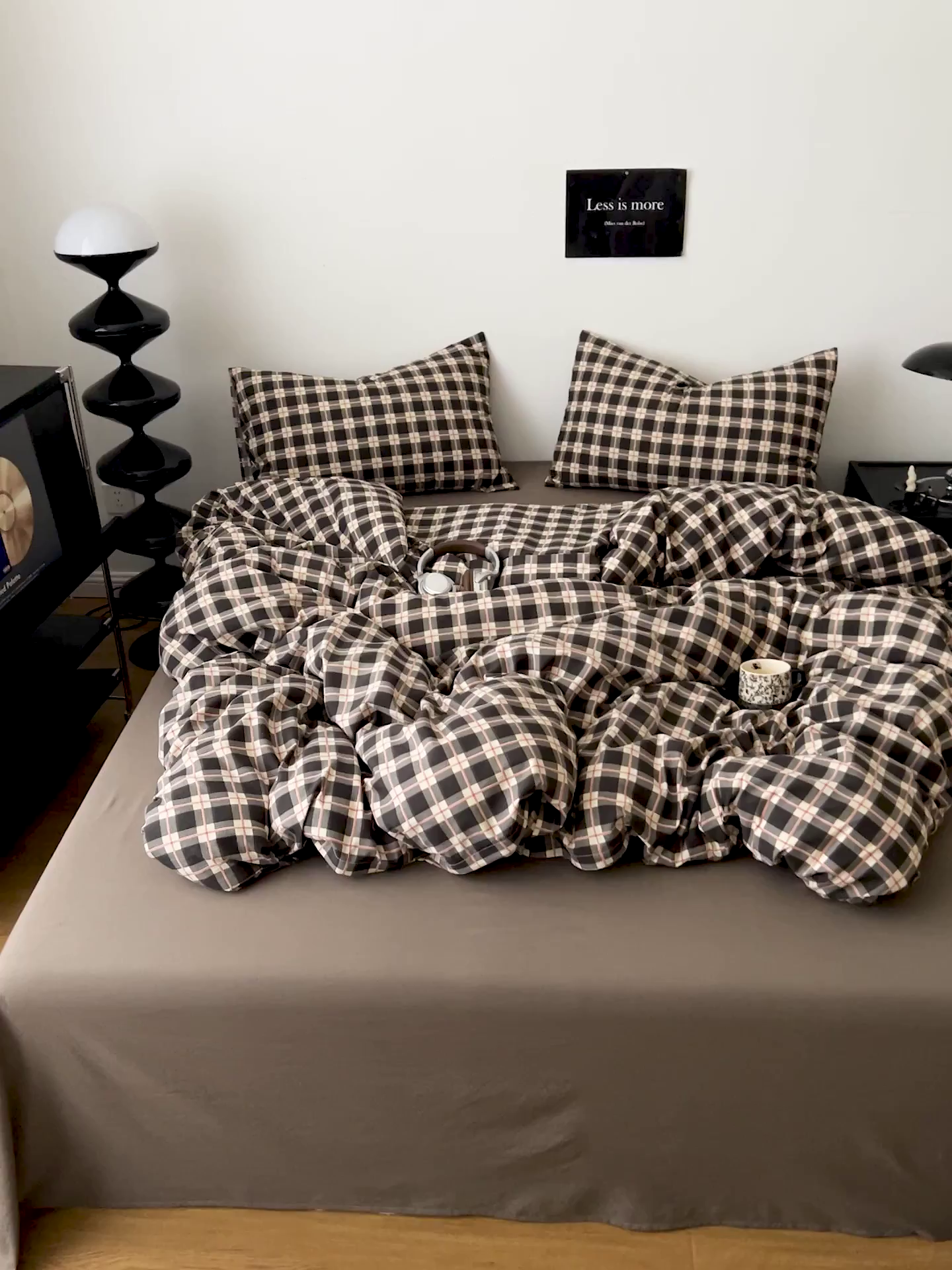 91家纺网 家纺一手货源 找家纺 （总）你好美丽 2026新款130克高克重格调简麻水洗四件套（暗合）