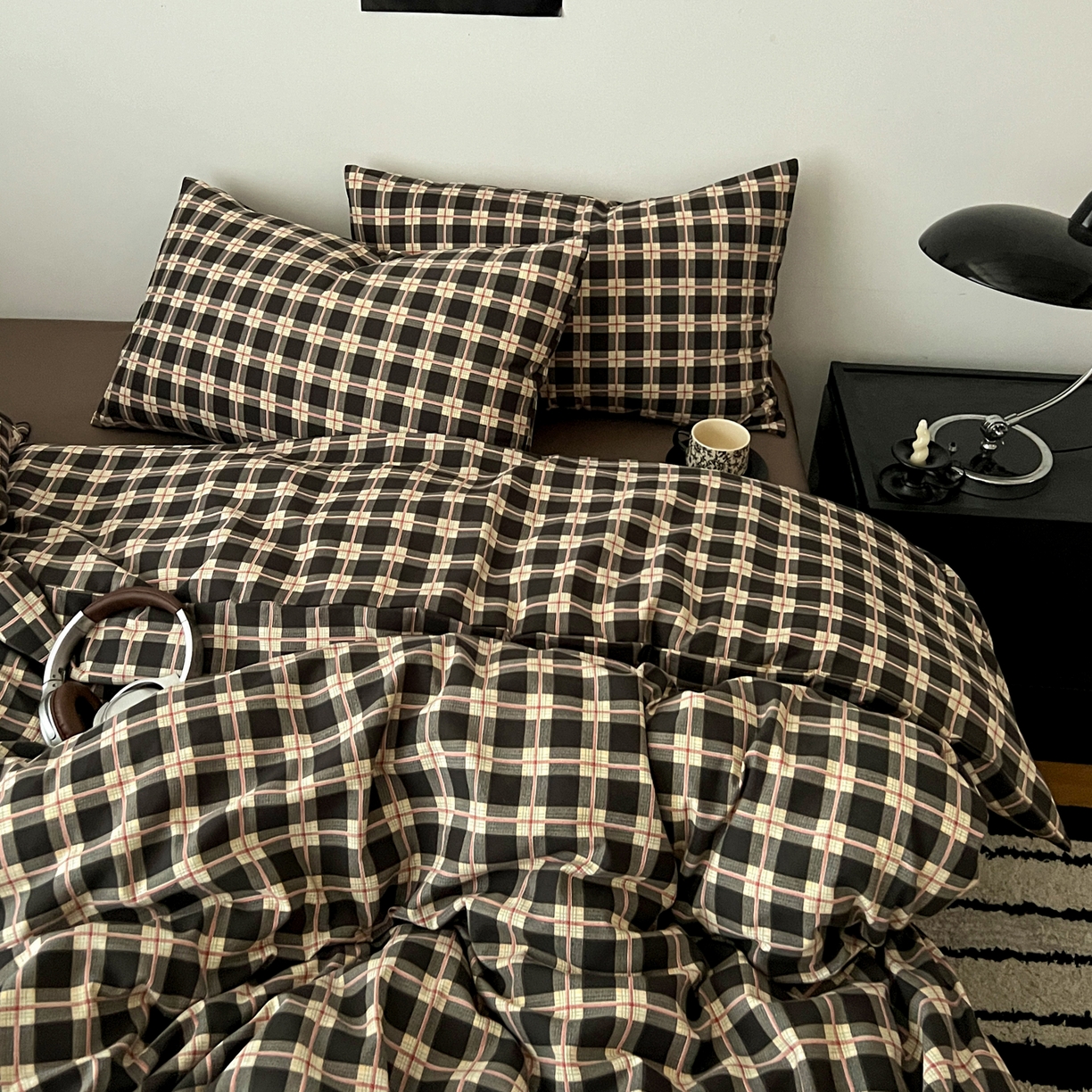 91家纺网 家纺一手货源 找家纺 （总）你好美丽 2026新款130克高克重格调简麻水洗四件套（暗合）