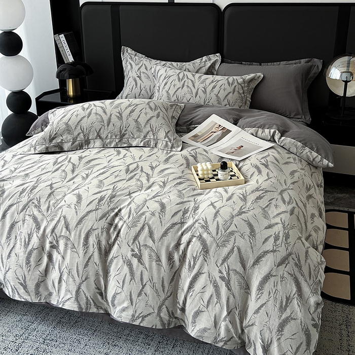 91家纺网 家纺一手货源 找家纺 （总）爱丽丝 2026新款全棉色织提花四件套