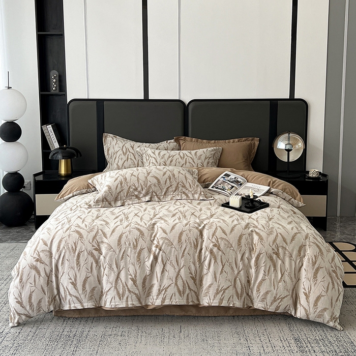 91家纺网 家纺一手货源 找家纺 （总）爱丽丝 2026新款全棉色织提花四件套