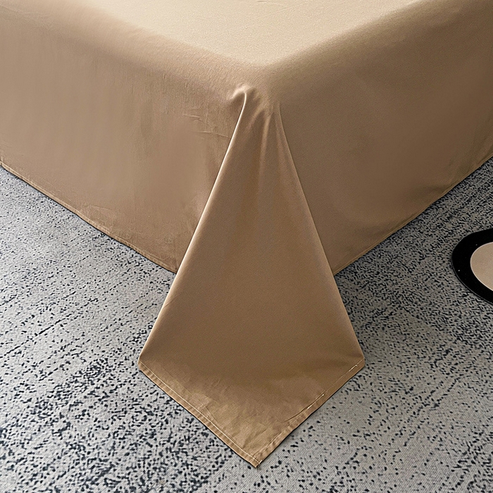 91家纺网 家纺一手货源 找家纺 爱丽丝 2026新款全棉色织提花四件套 屋顶花园-卡其