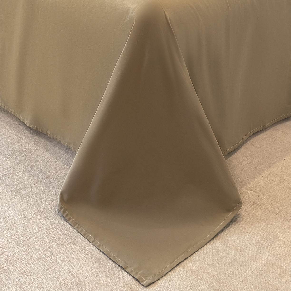 91家纺网 家纺一手货源 找家纺 爱丽丝 2026新款全棉色织提花四件套 几何菱形-咖色