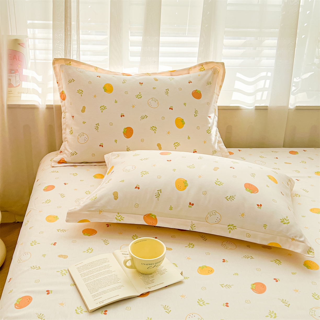 91家纺网 家纺一手货源 找家纺 （总）珂博家纺 2026新款小碎花纯棉12868四件套全棉学生三件套场景二