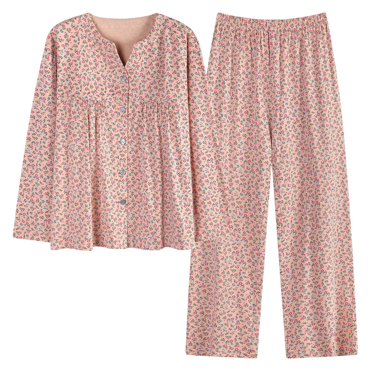 91家纺网 家纺一手货源 找家纺 洛兰沙家居馆 2026新款秋冬睡衣女拉架棉带胸垫可外穿长袖长裤青中年女士家居服套装第12批  5907