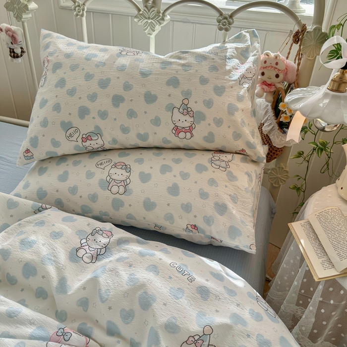 91家纺网 家纺一手货源 找家纺 （总）港岛妹妹 2026新款云感双层纱系列四件套