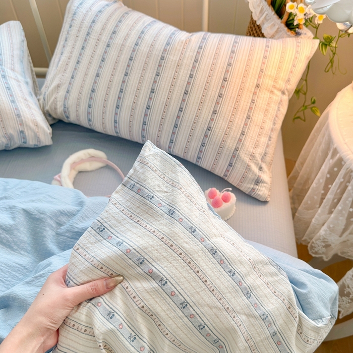 91家纺网 家纺一手货源 找家纺 港岛妹妹 2026新款云感双层纱系列四件套 米兰