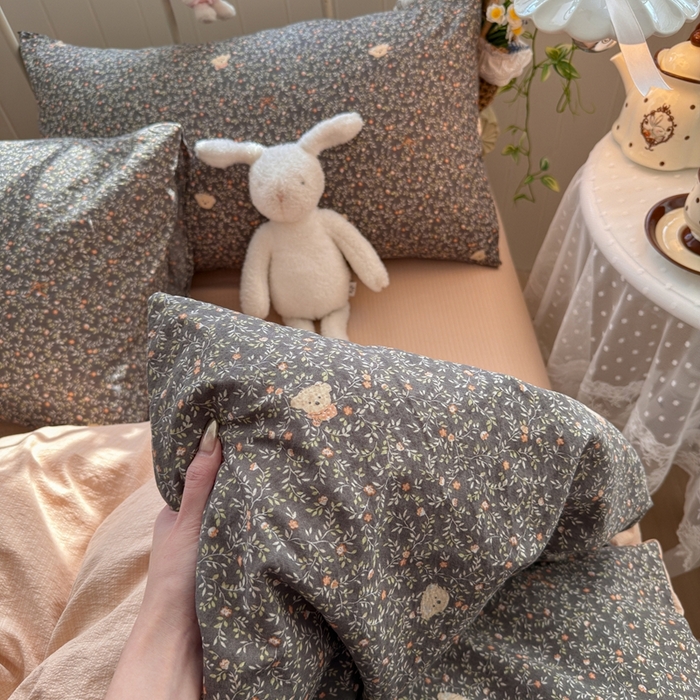 91家纺网 家纺一手货源 找家纺 港岛妹妹 2026新款云感双层纱系列四件套 知秋