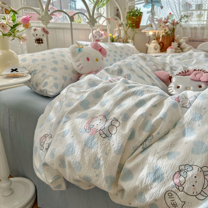 91家纺网 家纺一手货源 找家纺 （总）海岛哥哥 2026新款云感双层纱系列四件套