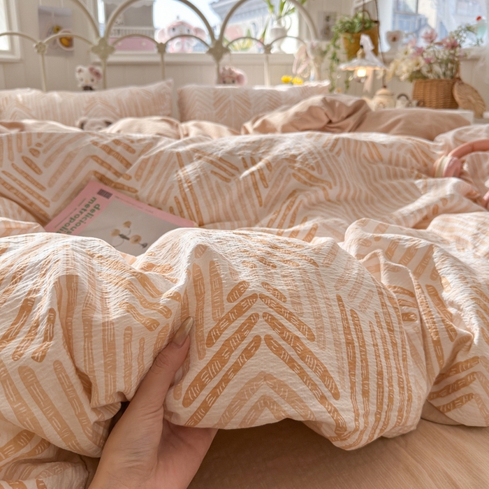 海岛哥哥 2026新款云感双层纱系列四件套 凯伦