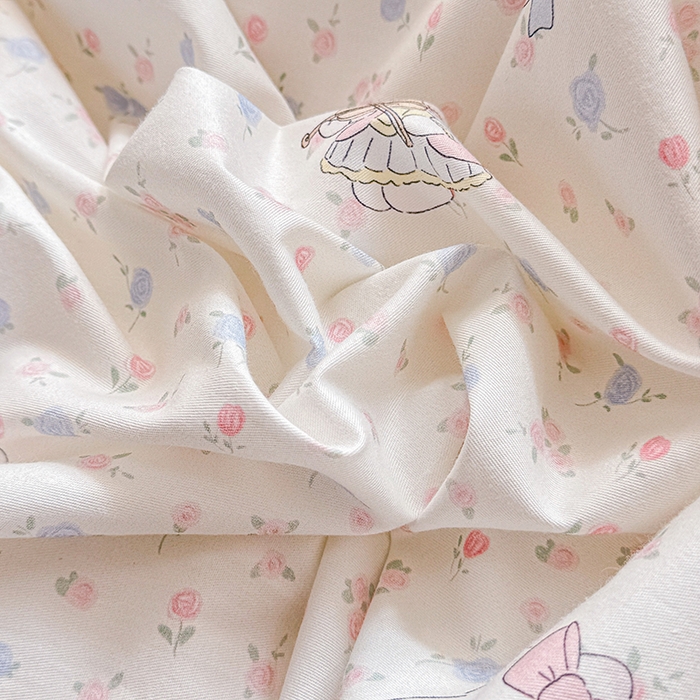 91家纺网 家纺一手货源 找家纺 缦彩 2026新款13372全棉印花四件套 提琴猫