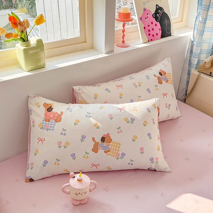 91家纺网 家纺一手货源 找家纺 缦彩 2026新款13372全棉印花四件套 莱德粉