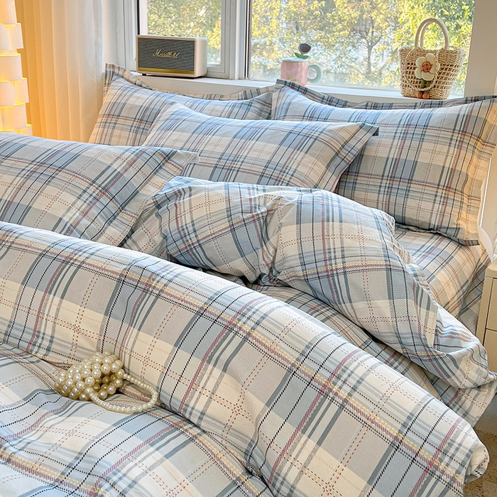 91家纺网 家纺一手货源 找家纺 名优家纺 2026新款13070全棉印花单被套 理想生活-灰