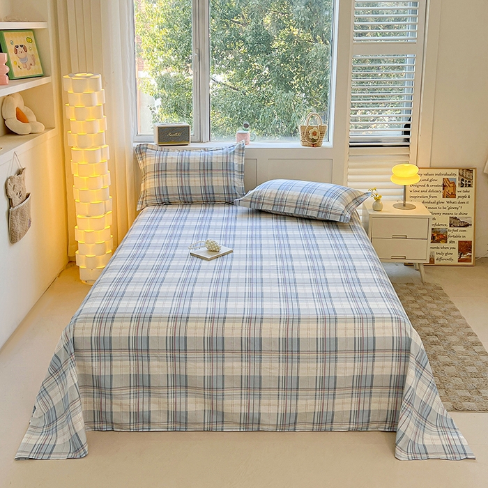 91家纺网 家纺一手货源 找家纺 名优家纺 2026新款13070全棉印花单被套 理想生活-灰