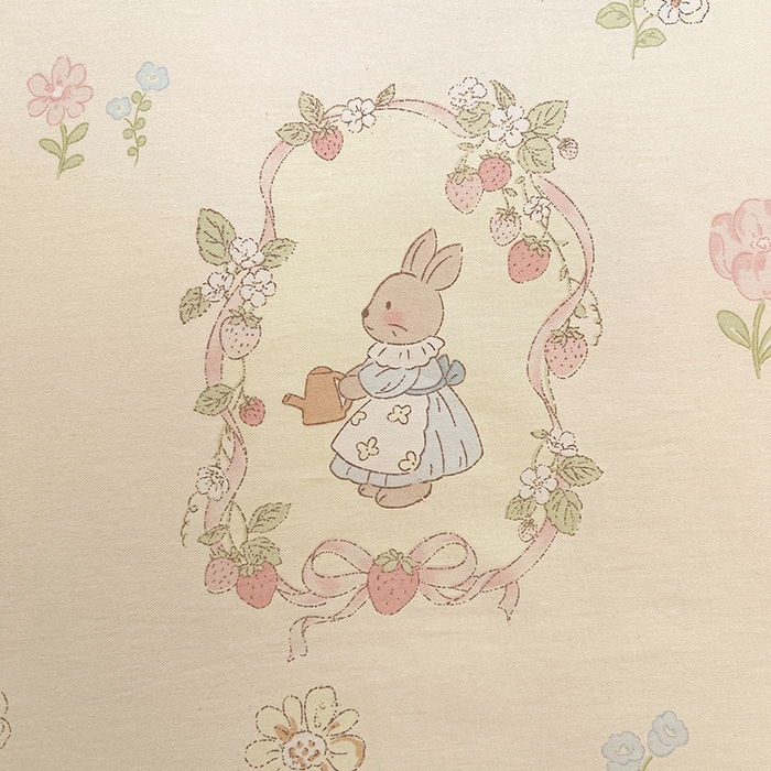 91家纺网 家纺一手货源 找家纺 名优家纺 2026新款13070全棉印花单被套 兔茶春序