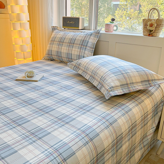 91家纺网 家纺一手货源 找家纺 名优家纺 2026新款13070全棉印花单被套 理想生活-灰