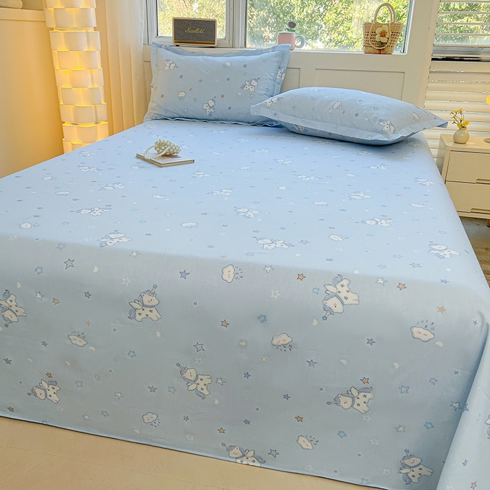 91家纺网 家纺一手货源 找家纺 名优家纺 2026新款13070全棉印花单被套 星星独角兽