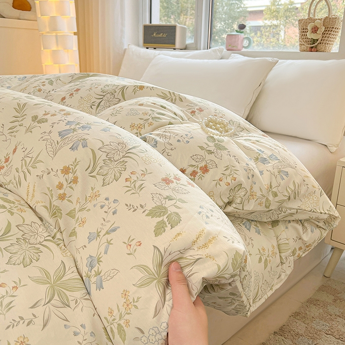 91家纺网 家纺一手货源 找家纺 名优家纺 2026新款13070全棉印花单床单 晚风私语