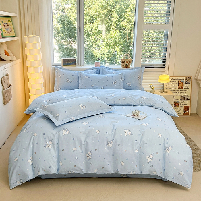 91家纺网 家纺一手货源 找家纺 （总）名优家纺 2026新款13070全棉印花四件套