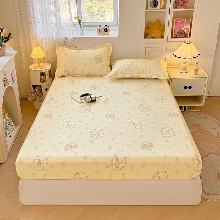 91家纺网 家纺一手货源 找家纺 （总）名优家纺 2026新款13070全棉印花单床笠