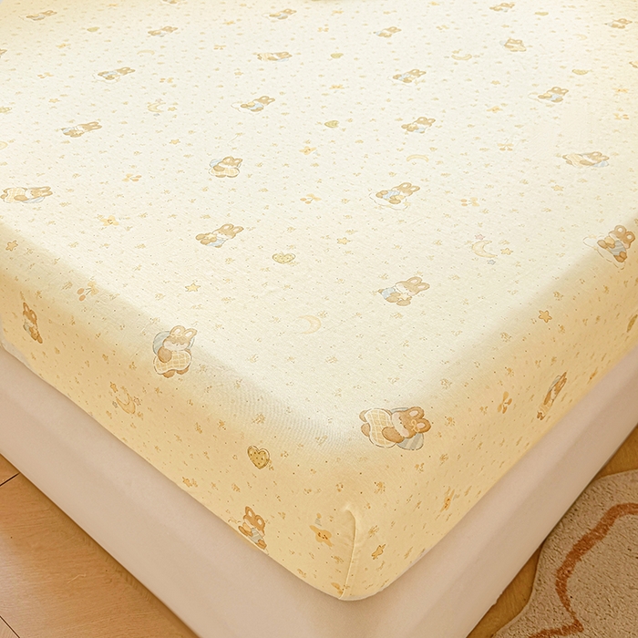 91家纺网 家纺一手货源 找家纺 名优家纺 2026新款13070全棉印花单床笠 怡花