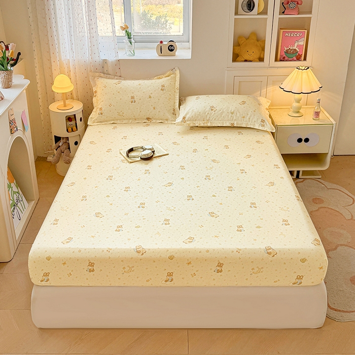 名优家纺 2026新款13070全棉印花单床笠 怡花