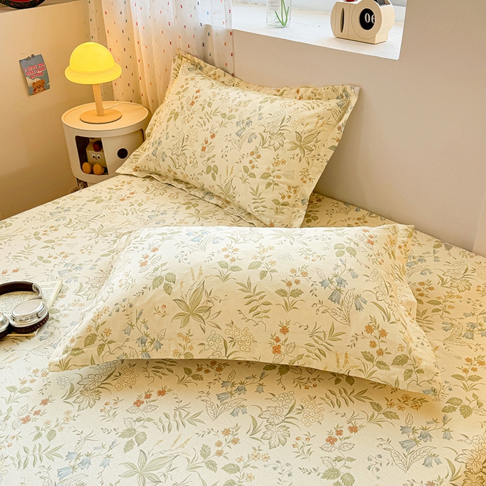 91家纺网 家纺一手货源 找家纺 名优家纺 2026新款13070全棉印花单床笠 晚风私语