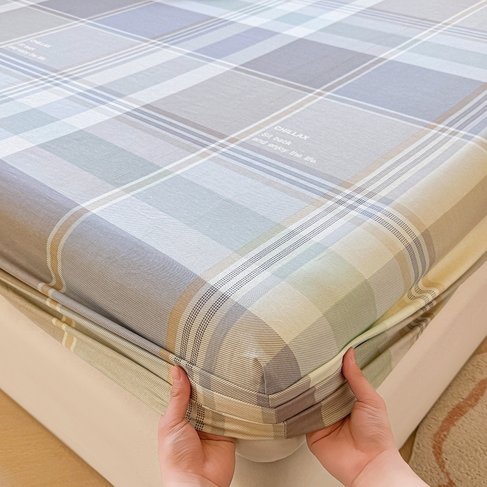 91家纺网 家纺一手货源 找家纺 名优家纺 2026新款13070全棉印花单床笠 卡希亚