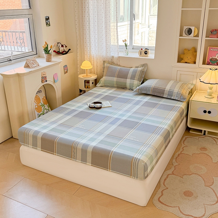 91家纺网 家纺一手货源 找家纺 名优家纺 2026新款13070全棉印花单床笠 卡希亚