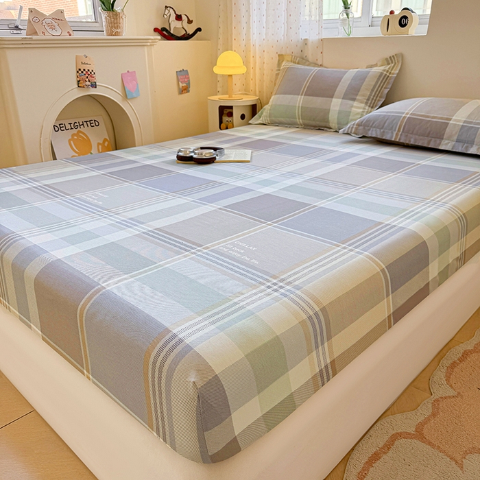 91家纺网 家纺一手货源 找家纺 名优家纺 2026新款13070全棉印花单床笠 卡希亚