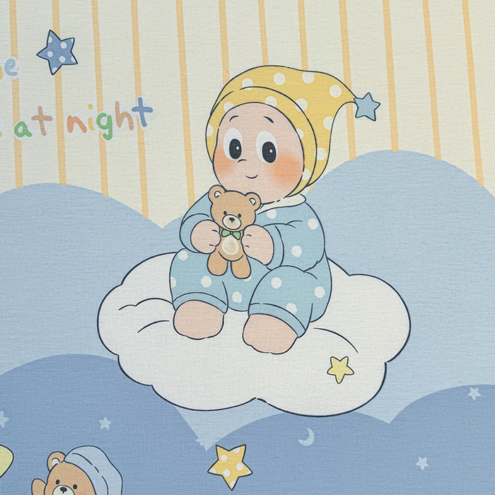 91家纺网 家纺一手货源 找家纺 名优家纺 2026新款13070全棉印花单床笠 星语星愿