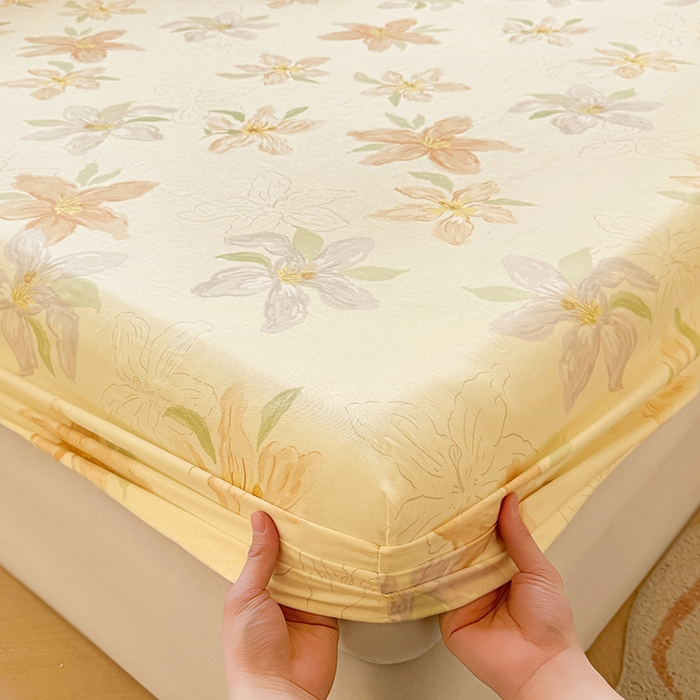 91家纺网 家纺一手货源 找家纺 名优家纺 2026新款13070全棉印花单床笠 星点兔语