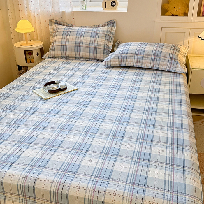 91家纺网 家纺一手货源 找家纺 名优家纺 2026新款13070全棉印花单床笠 理想生活-灰