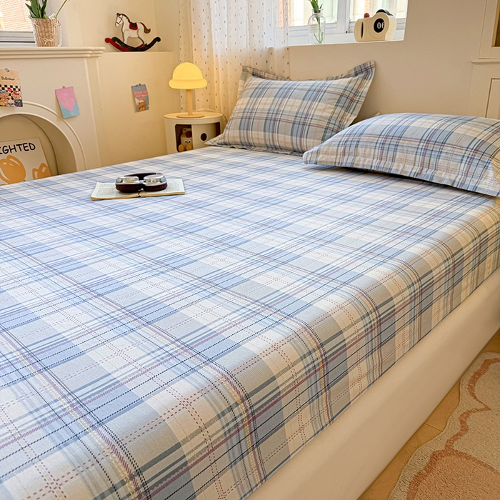 91家纺网 家纺一手货源 找家纺 名优家纺 2026新款13070全棉印花单床笠 理想生活-灰