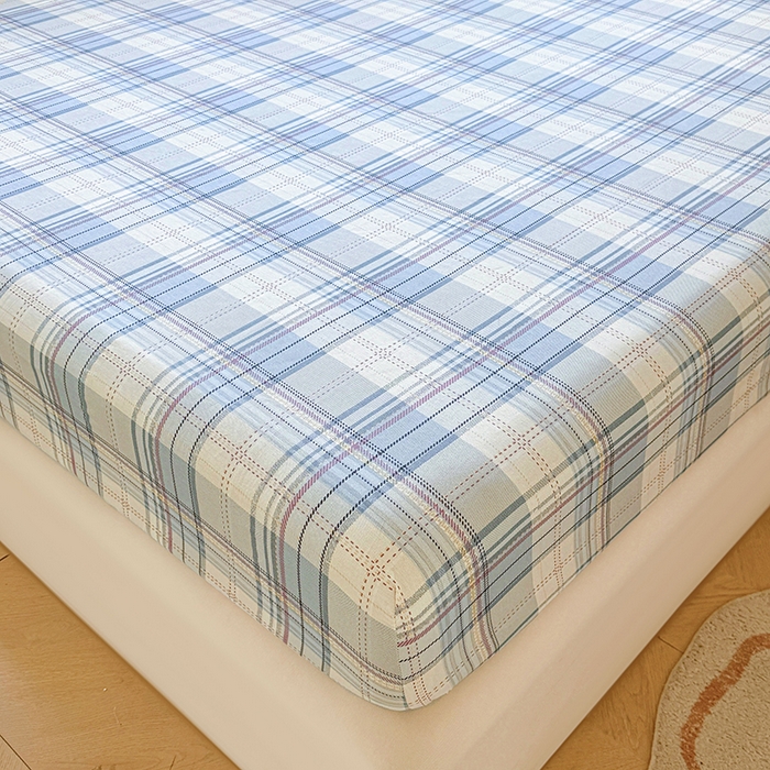 91家纺网 家纺一手货源 找家纺 名优家纺 2026新款13070全棉印花单床笠 理想生活-灰