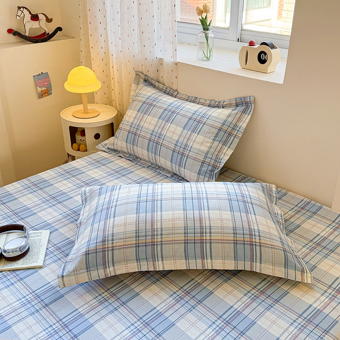 91家纺网 家纺一手货源 找家纺 名优家纺 2026新款13070全棉印花单床笠 理想生活-灰