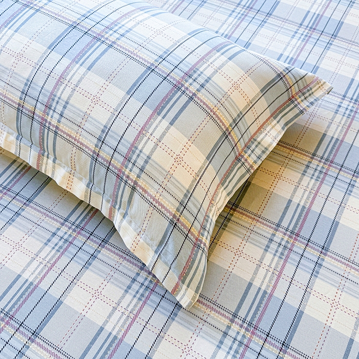 91家纺网 家纺一手货源 找家纺 名优家纺 2026新款13070全棉印花单床笠 理想生活-灰