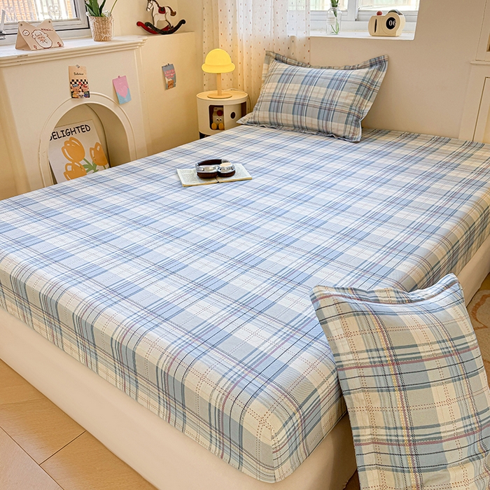 91家纺网 家纺一手货源 找家纺 名优家纺 2026新款13070全棉印花单床笠 理想生活-灰