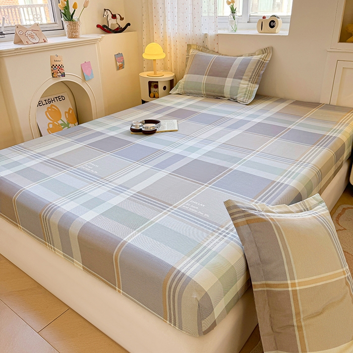 91家纺网 家纺一手货源 找家纺 名优家纺 2026新款13070全棉印花单床笠 卡希亚