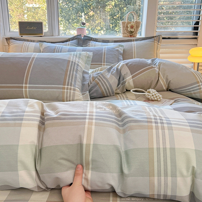 91家纺网 家纺一手货源 找家纺 名优家纺 2026新款13070全棉印花四件套 卡希亚