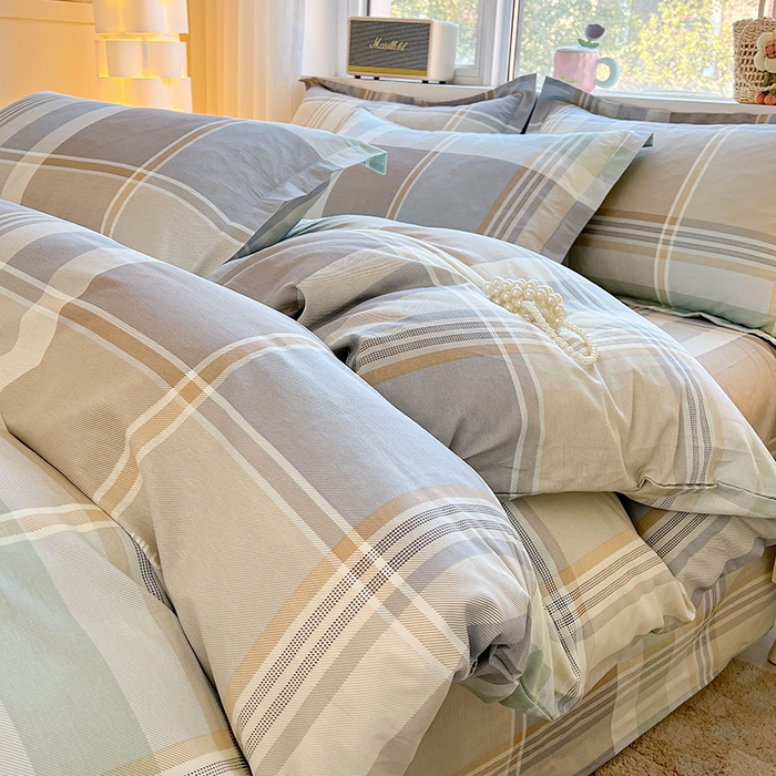 91家纺网 家纺一手货源 找家纺 名优家纺 2026新款13070全棉印花四件套 卡希亚