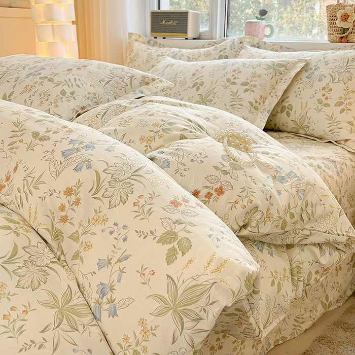 91家纺网 家纺一手货源 找家纺 名优家纺 2026新款13070全棉印花单枕套 晚风私语