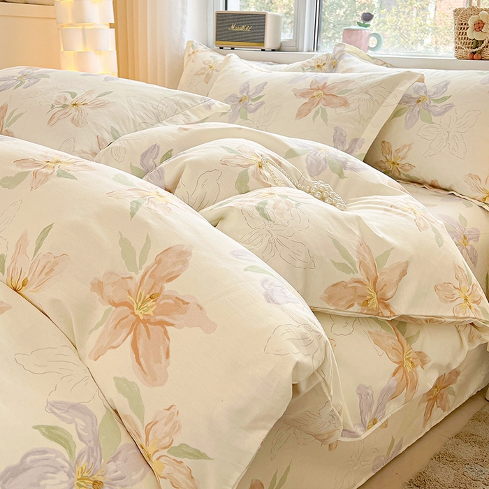 91家纺网 家纺一手货源 找家纺 名优家纺 2026新款13070全棉印花单枕套 怡花