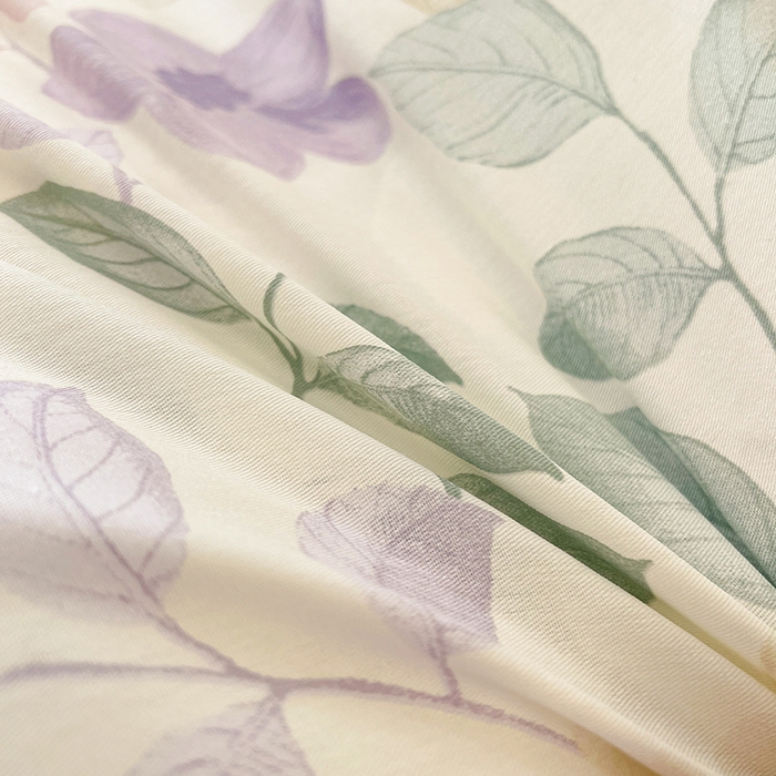 91家纺网 家纺一手货源 找家纺 名优家纺 2026新款13070全棉印花单枕套 抚香意叶