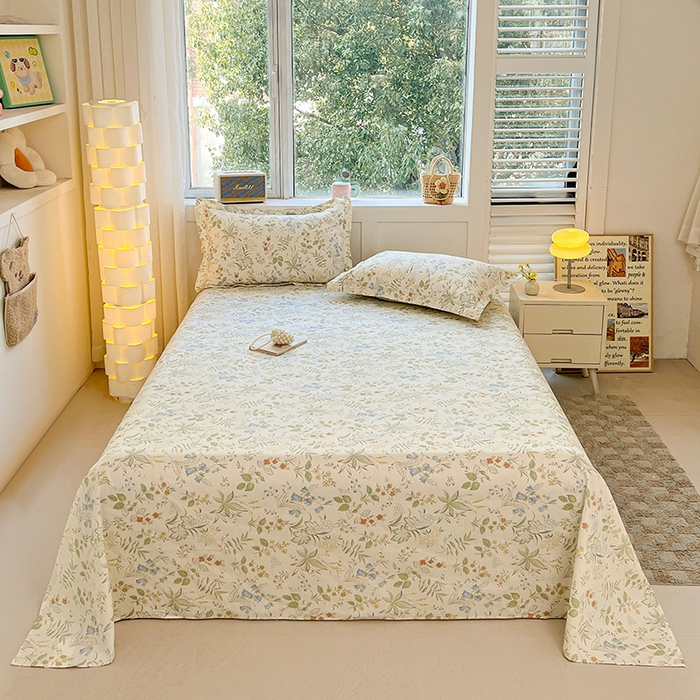 91家纺网 家纺一手货源 找家纺 名优家纺 2026新款13070全棉印花四件套 晚风私语