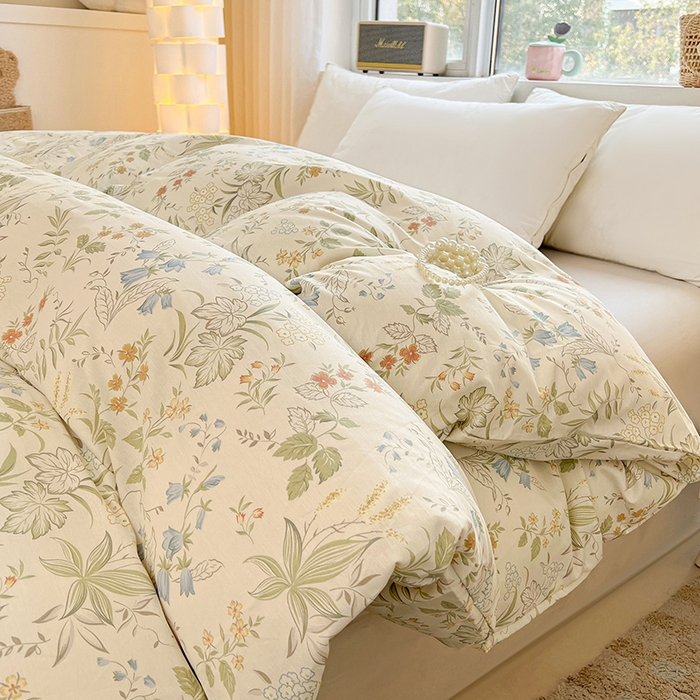 91家纺网 家纺一手货源 找家纺 名优家纺 2026新款13070全棉印花四件套 晚风私语