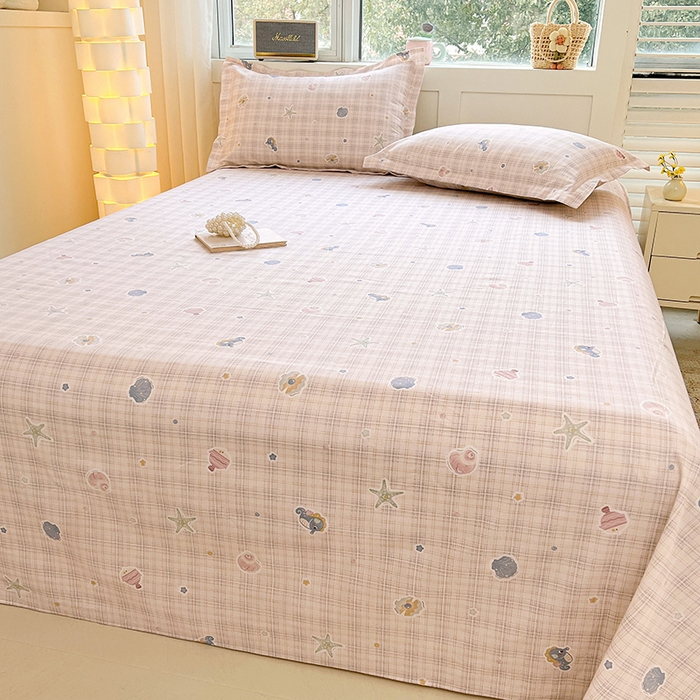 91家纺网 家纺一手货源 找家纺 名优家纺 2026新款13070全棉印花四件套 小粉螺