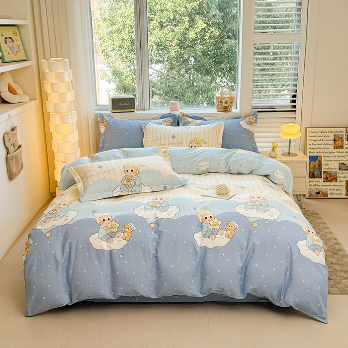 名优家纺 2026新款13070全棉印花四件套 星语星愿